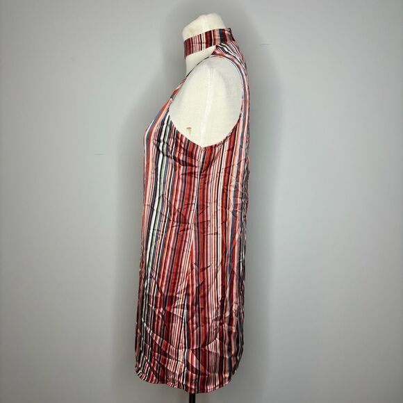 Forever 21- Multicolor Striped Dress with Choker - Picture 2 of 4